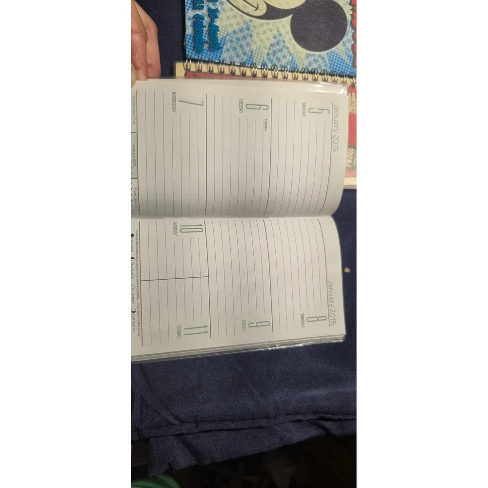 Disney Mickey Mouse Stationery Set Sketchbook Planner Calendars Pencils unopened